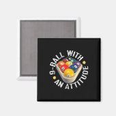 Aimant Pool 9 Bal Avec Chemise D'Attitude (Recto/Verso)