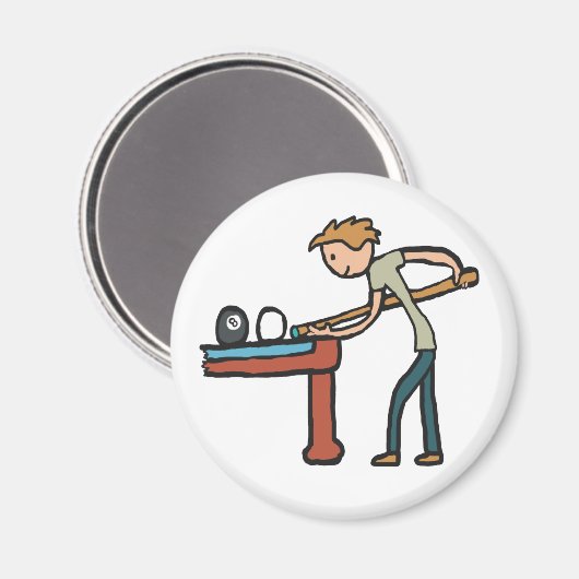 Aimant Pool de huit balles (Recto/Verso)