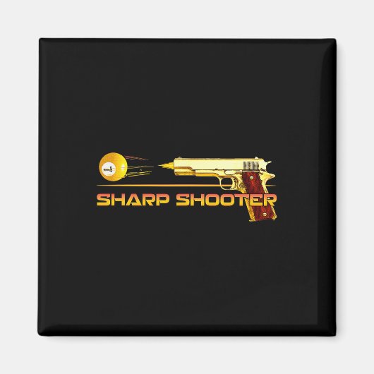 Aimant Pool Ll Sharp Shop Billiards Gun Jaune (Devant)