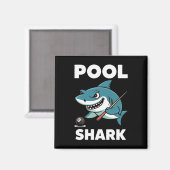 Aimant Pool Shark Snooker Joueur Funny Billard (Recto/Verso)