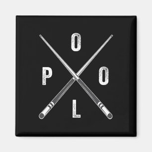 Aimant Pool Vintage - Billard Vintage Pool Player Team