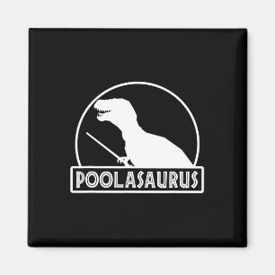 Aimant Poolasaurus Joueur de Billard Dinosaure Snooker Hu