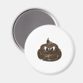 Aimant Poop de dessin en colère (Recto/Verso)