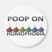 Aimant Poop sur l'homophobie (Devant)