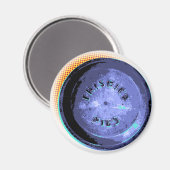 Aimant Pop-Art À Tarte Frisbee Originale (Recto/Verso)