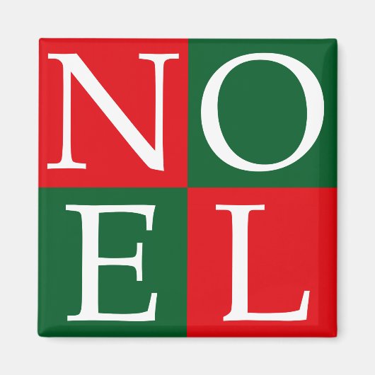 Aimant Pop Art Christmas NOEL (Devant)