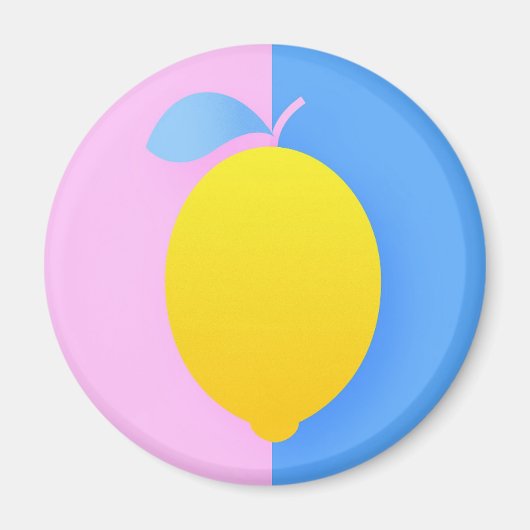 Aimant Pop Art citron (Devant)
