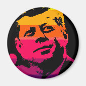 Aimant Pop Art Jack JFK John F. Kennedy (Devant)
