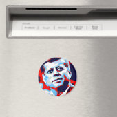 Aimant Pop Art JFK John F. Kennedy Red Blue (In Situ (Lave-vaisselle))