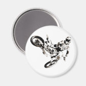 Aimant Pop Art Motocross Motorcyle Sport (Recto/Verso)