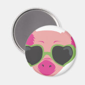 Aimant Pop art Piggy (Recto/Verso)