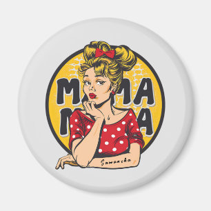 Aimant Pop Art Retro Personnalisé (4)