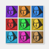 Aimant Pop Art Shakespeare (Devant)