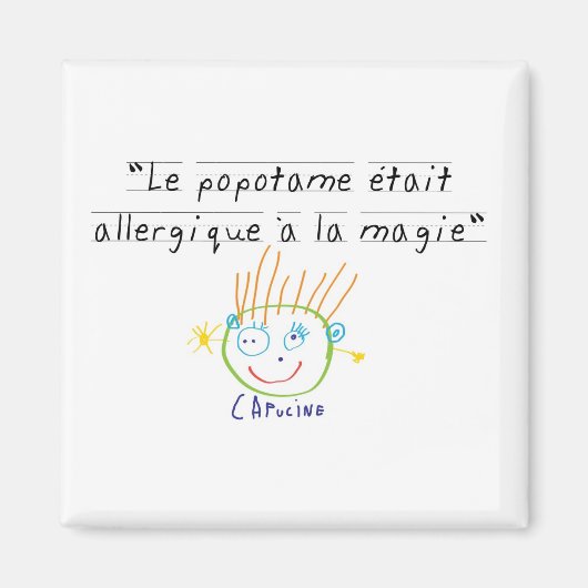 Aimant Popotame (Devant)