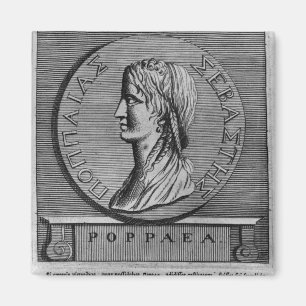 Aimant Poppaea Sabina, gravure d'après un roman