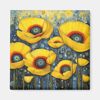 Aimant Poppies jaunes 2