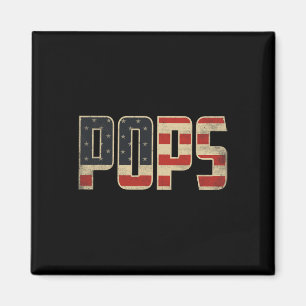 Aimant Pops Drapeau Américain Patriotique Gras Fête des P