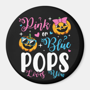 Aimant Pops Rose Ou Bleu Vous Aime Citrouille Baby Circle
