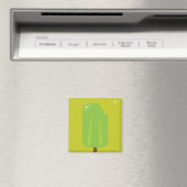 Aimant Popsicle vert rétro (In Situ (Lave-vaisselle))