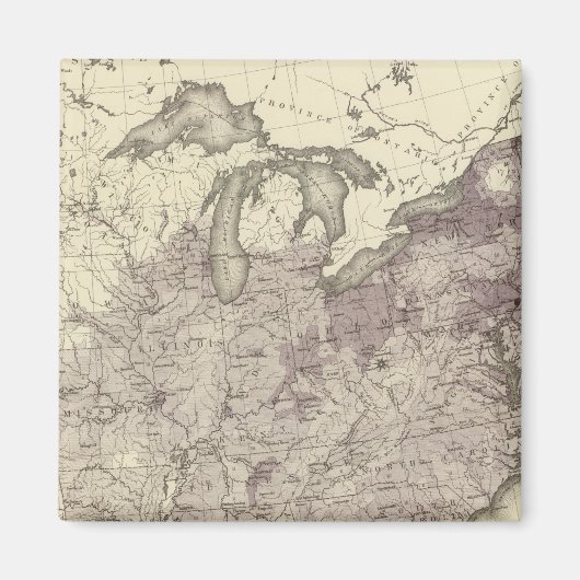 Aimant Population américaine 1850 (Devant)