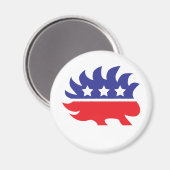 Aimant porc-épic libertaire (Recto/Verso)