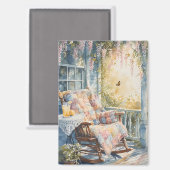 Aimant Porche confortable avec courtepointe et charme de (Recto/Verso)