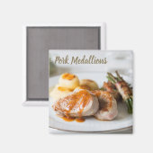 Aimant Pork medallions tenderloin with potatoes and beans (Recto/Verso)