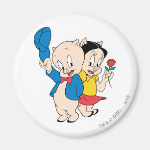 Aimant Porky Pig and Petunia