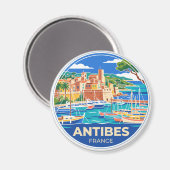 Aimant Port d'Antibes France (Recto/Verso)