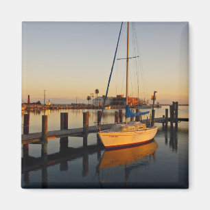 Aimant Port de Rockport, Texas au coucher du soleil