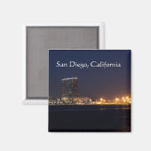 Aimant Port de San Diego la nuit (Recto/Verso)