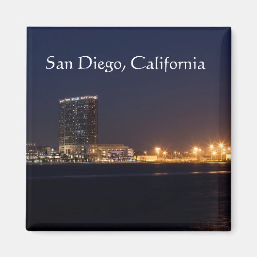 Aimant Port de San Diego la nuit (Devant)