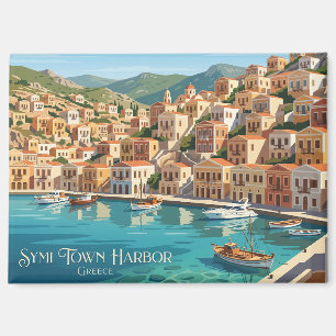 Aimant Port de Symi Town Grèce