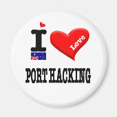 Aimant PORT HACKING - I Love (Devant)