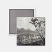 Aimant Port Louis "Vues sur l'île Maurice" par (Recto/Verso)