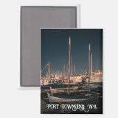 Aimant Port Townsend, Washington la nuit (Recto/Verso)