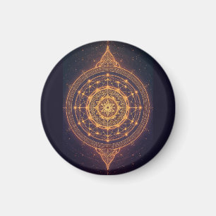 Aimant Portail de la Lumière Infinie – Un Mandala Sacré