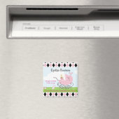 Aimant Porte-bébé rose Vintage (In Situ (Lave-vaisselle))