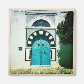 Aimant Porte bleue tunisienne (Devant)