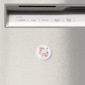 Aimant Porte - clé rose du ruban à coudre (In Situ (Lave-vaisselle))