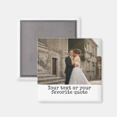 Aimant Porte-clés citation personnalisée, Porte-clés phot (Recto/Verso)