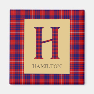 Aimant Porte-clés monogramme H tartan Hamilton