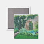 Aimant Porte de jardin, Jardin anglais—Magnet de réfrigér (Recto/Verso)