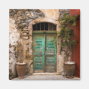 Aimant Porte de turquoise dans Rethymno, Grèce