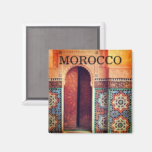 Aimant porte fes maroc (Recto/Verso)