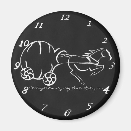 Aimant Porte-minuit noir magnétique (Devant)