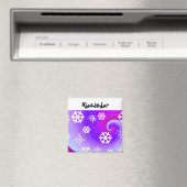 Aimant Porte-nom Flocon de Neige (In Situ (Lave-vaisselle))
