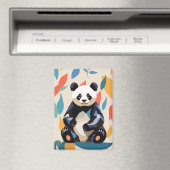 Aimant Porte-panda coloré Feuilles Abstraits (In Situ (Lave-vaisselle))