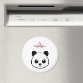 Aimant Porte-panda coutume Monogramme (In Situ (Lave-vaisselle))