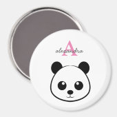 Aimant Porte-panda coutume Monogramme (Recto/Verso)